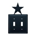 Brightlight Star Switch Cover Double - Black BR141853